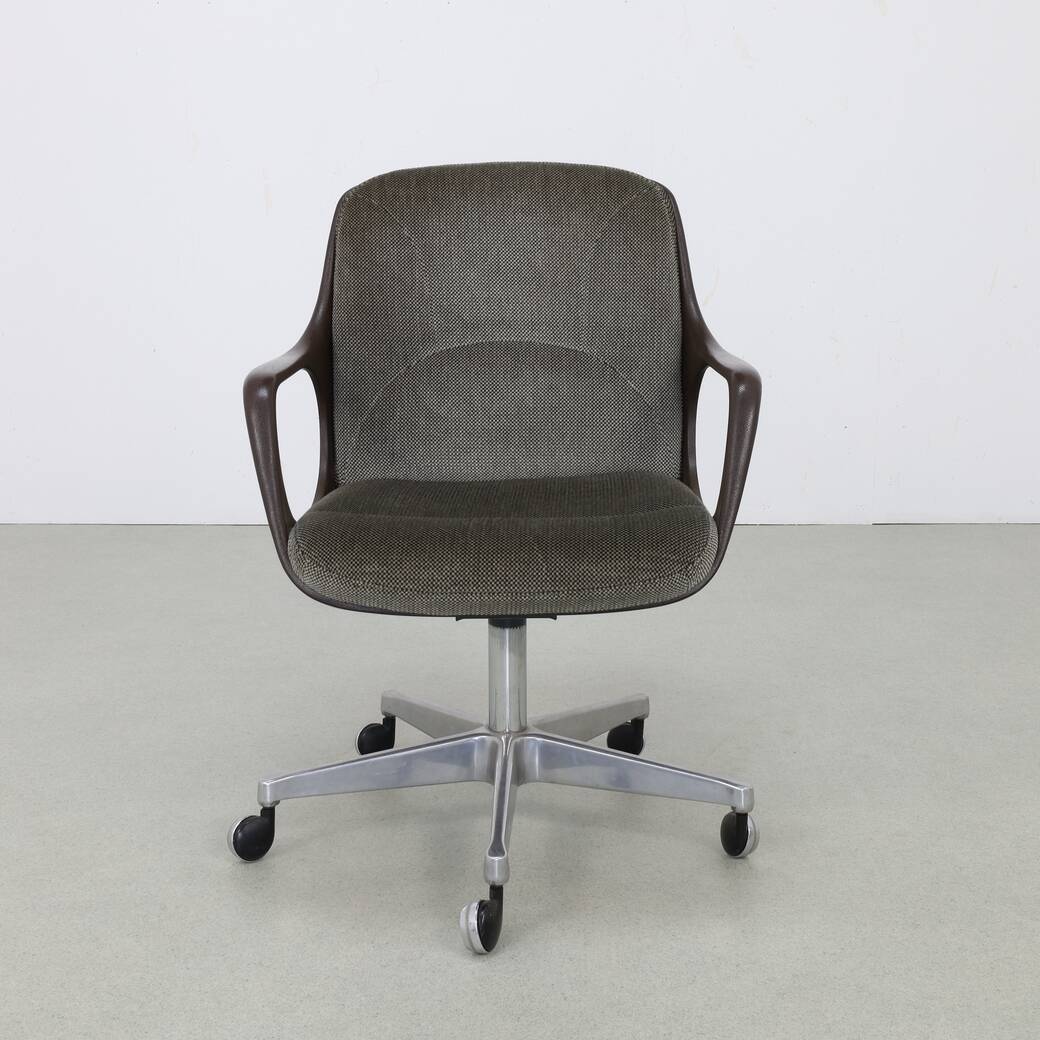 Chaise de conférence sur roulettes par Chromcraft, 1970
