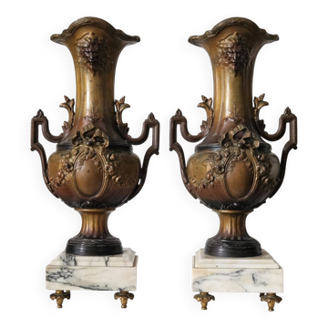 Pair of antique decorative vases