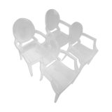 Set of 4 ghost chairs Kartell