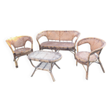 Rattan garden furniture