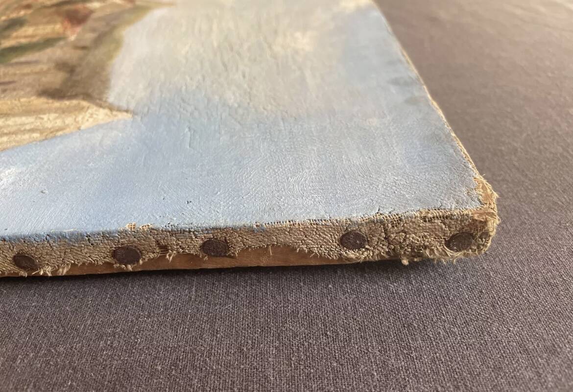 Oil on canvas Vendée landscape