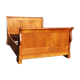19th century walnut roller boat bed