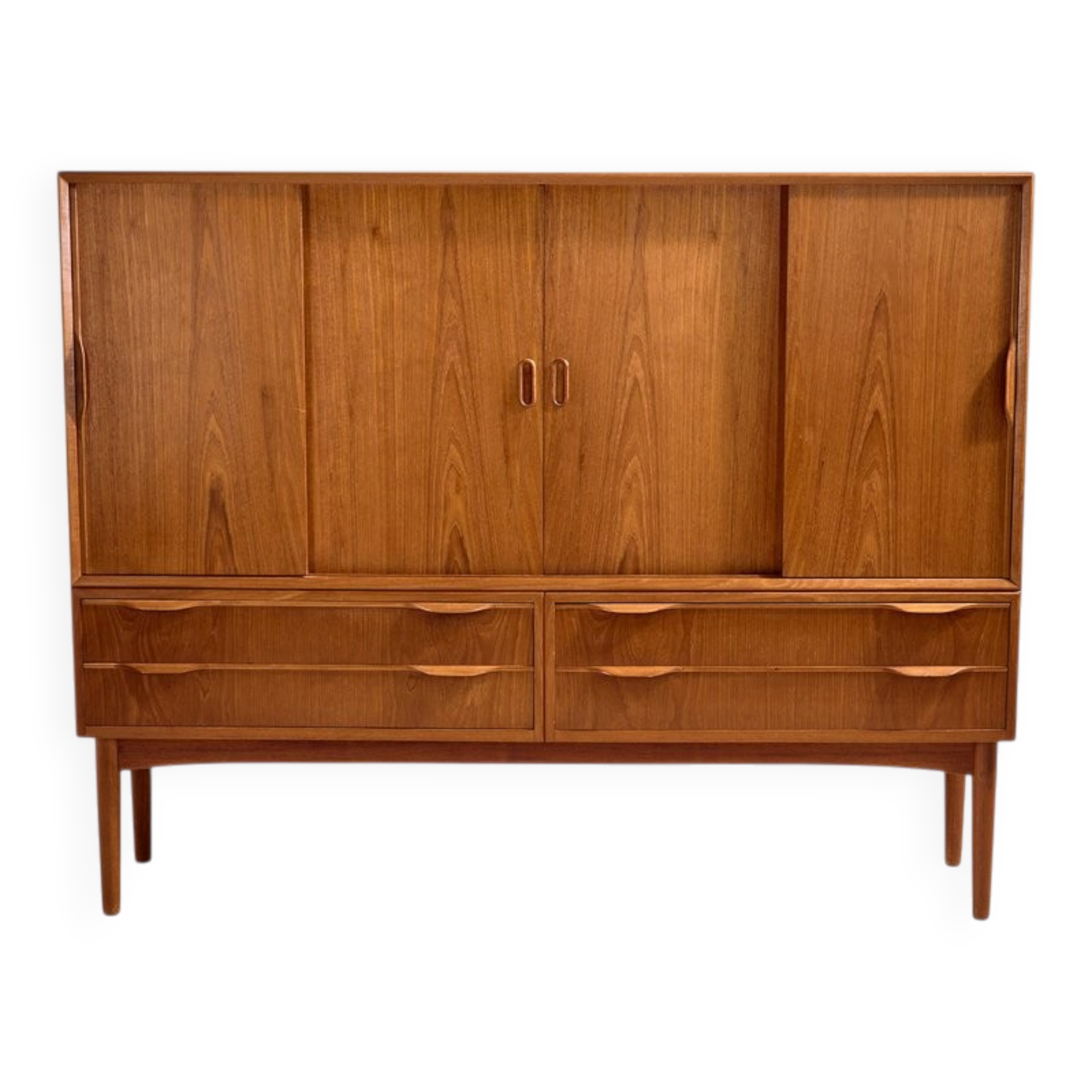 Vintage Teak Highboard, 1960s