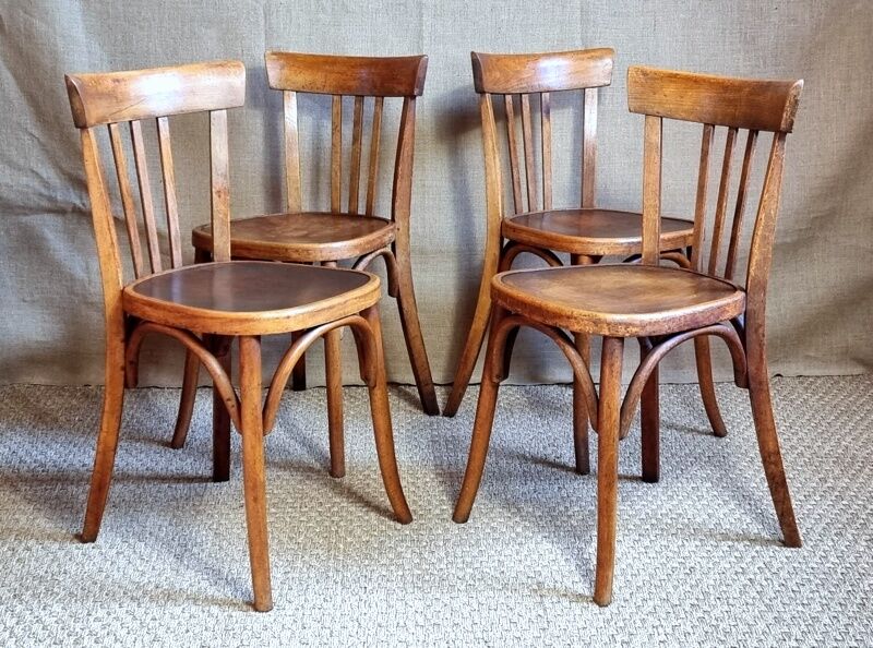 Set 4 chairs fischel bistro 30s/40s