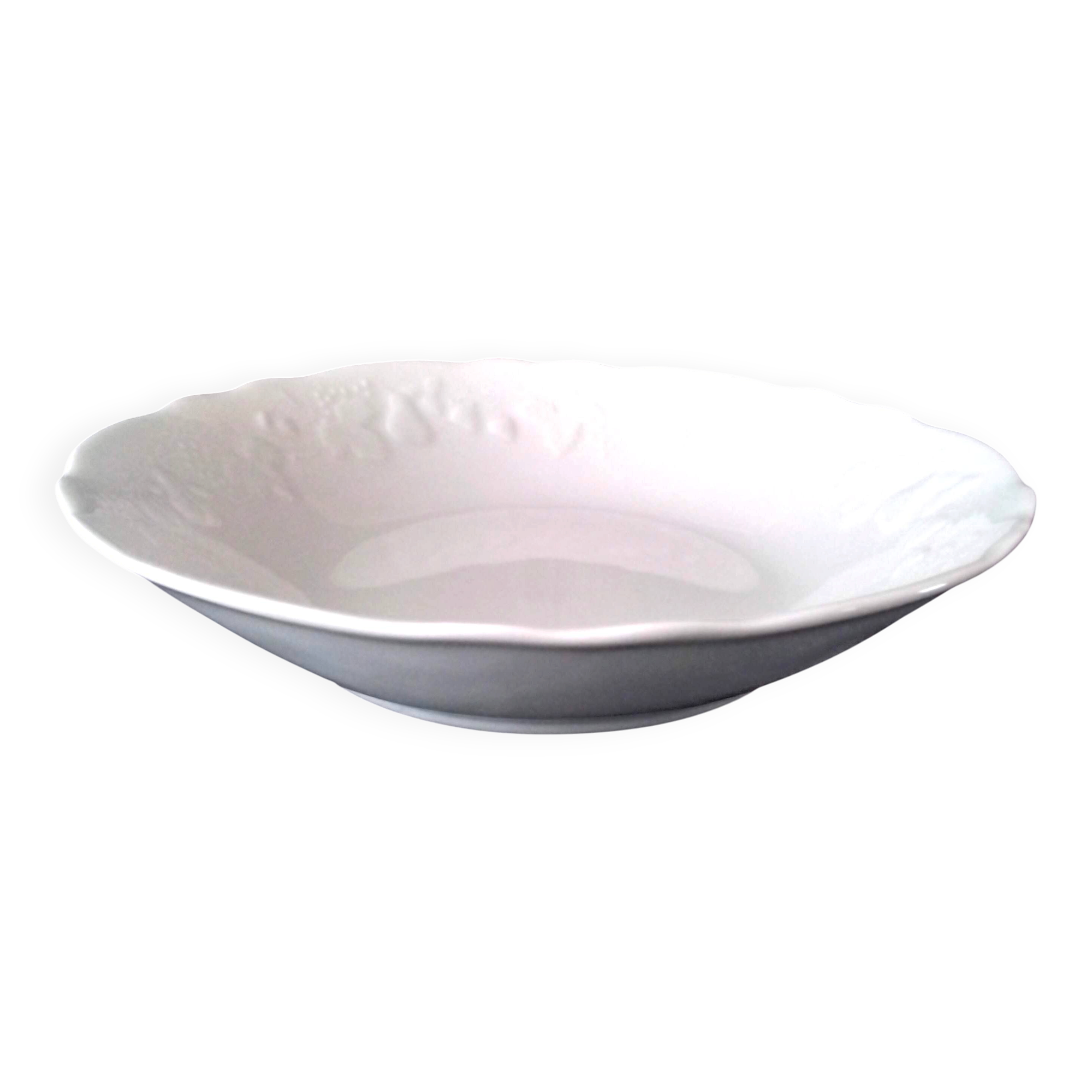 Large deep dish, salad bowl Porcelain Ph. Deshoullières Mod California