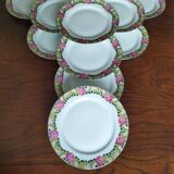 11 assiettes à dessert Raynaud vintage