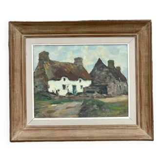 Oil on canvas Chaumière