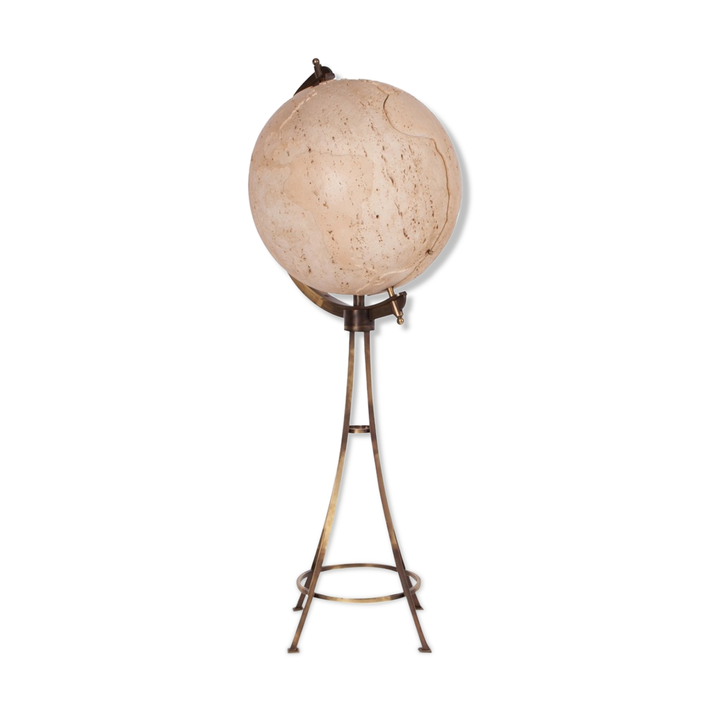 Globe bar  in brass, 1980