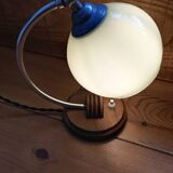 Art deco opaline desk lamp