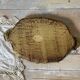 Small ochre and gold Florentine tray