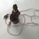 Former dark red ceramic lamp foot Year 50