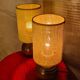 Pair of solid wood ball lamps, Scandinavian style bedside lamps, 33x14