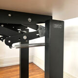 Drawing table with industrial stool