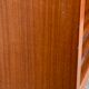 Vintage 1950s teak glass wall library