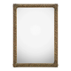 Rectangular copper mirror in Arts & Crafts style