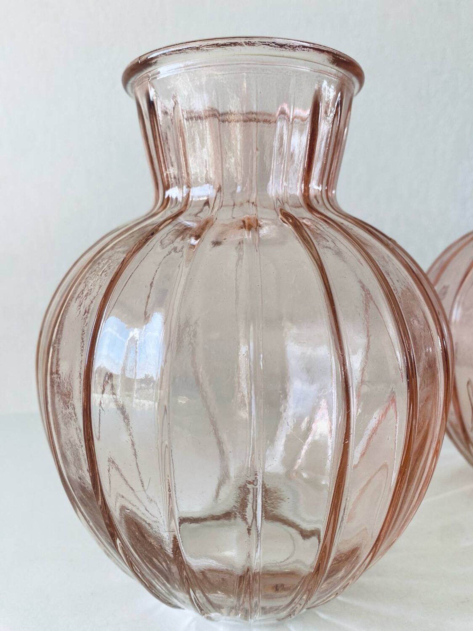 Pair of glass vases