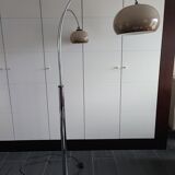Dijkstra floor lamp chrome and plastic