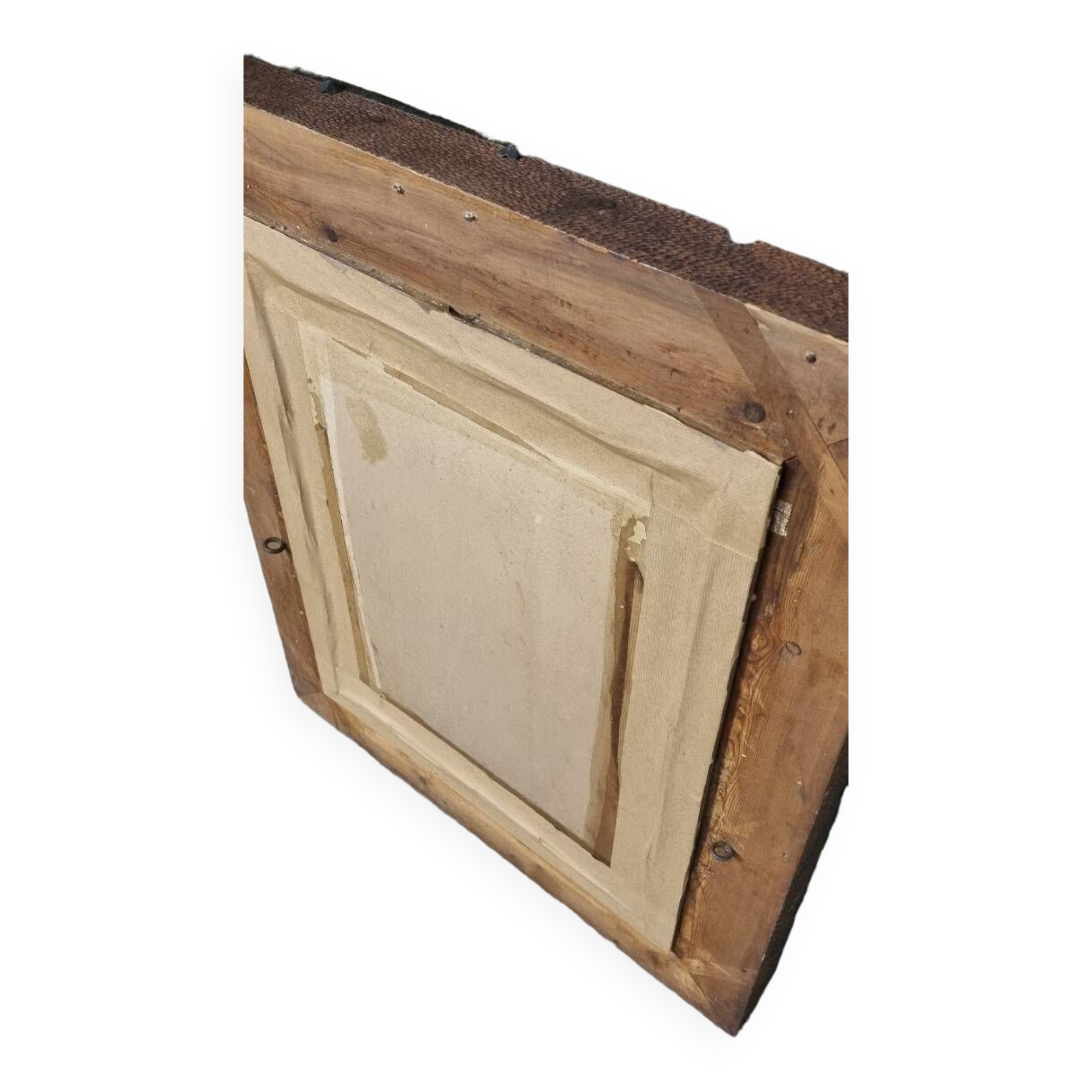 Early 20th century mirror made of stamped sheet metal