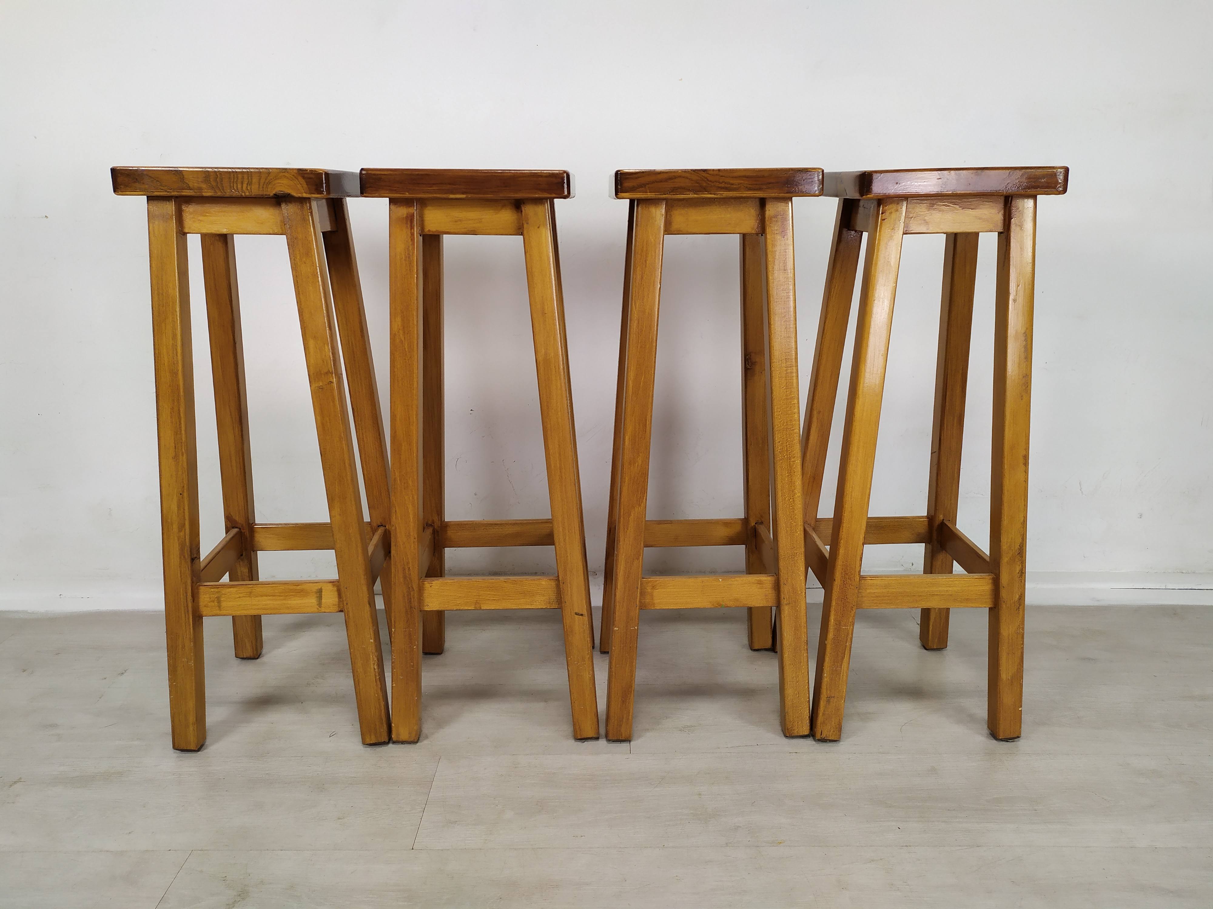 4 tabourets de bar vintage