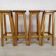 4 tabourets de bar vintage