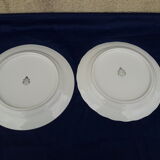 2 porcelain plates Mass and Surget diam 24 cm