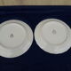 2 porcelain plates Mass and Surget diam 24 cm