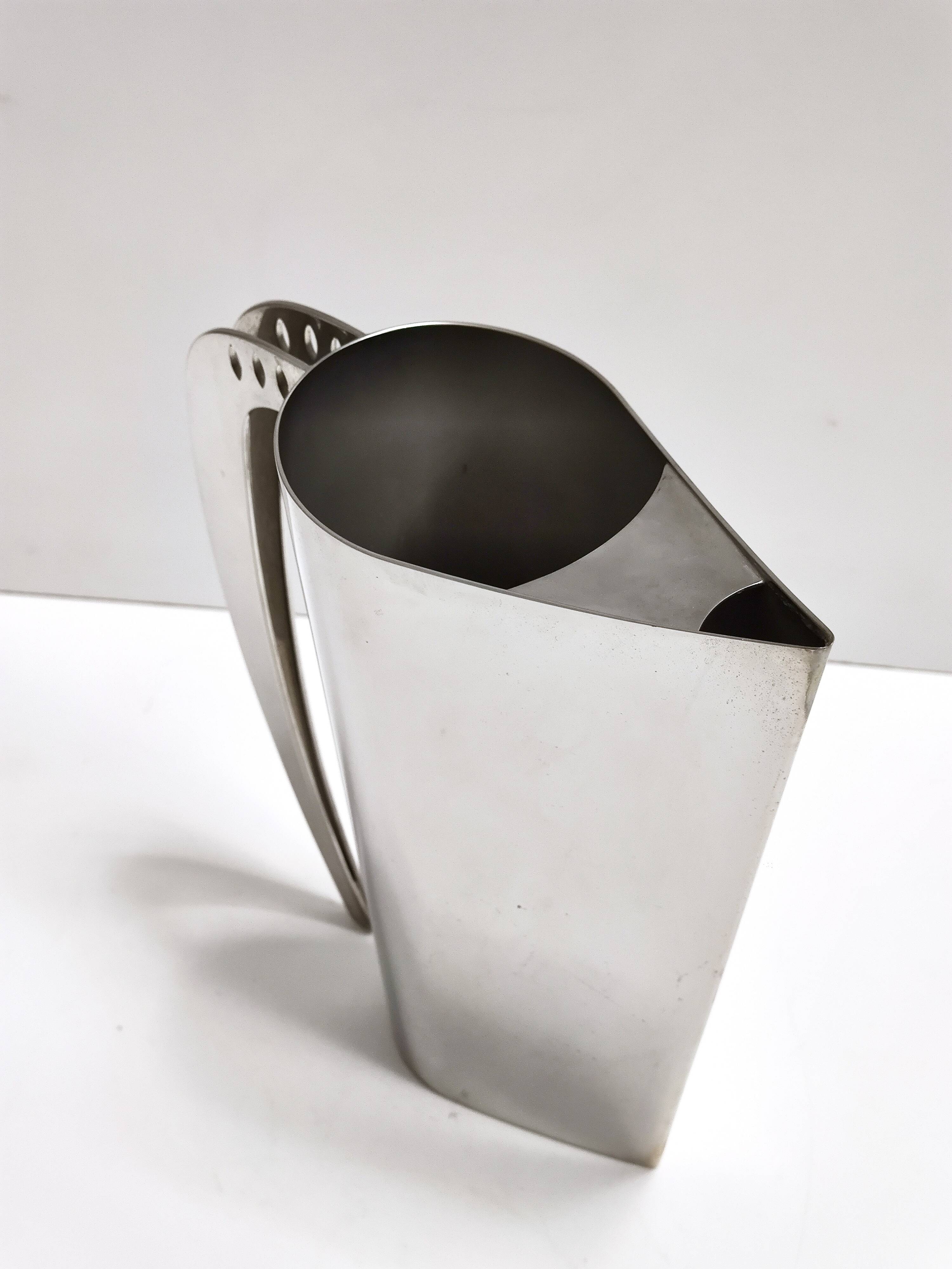Silver Plated Brass Jug "Kanye"by Lino Sabattini, Italy, 1978 - 1981