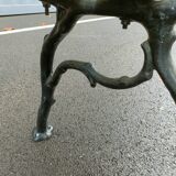 Garden bench old cast iron feet