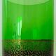 Set of six green smoked crystalline whiskey glasses