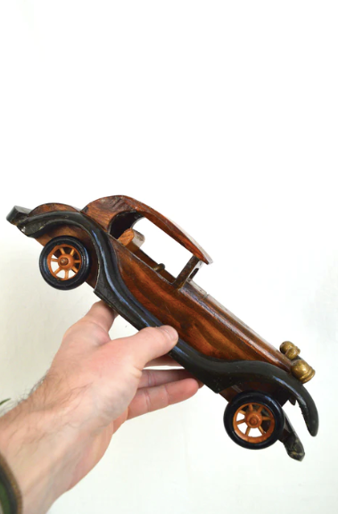 Vintage wooden car