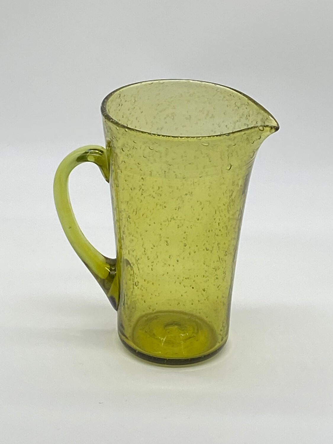 Biot bubbled glass pitcher
