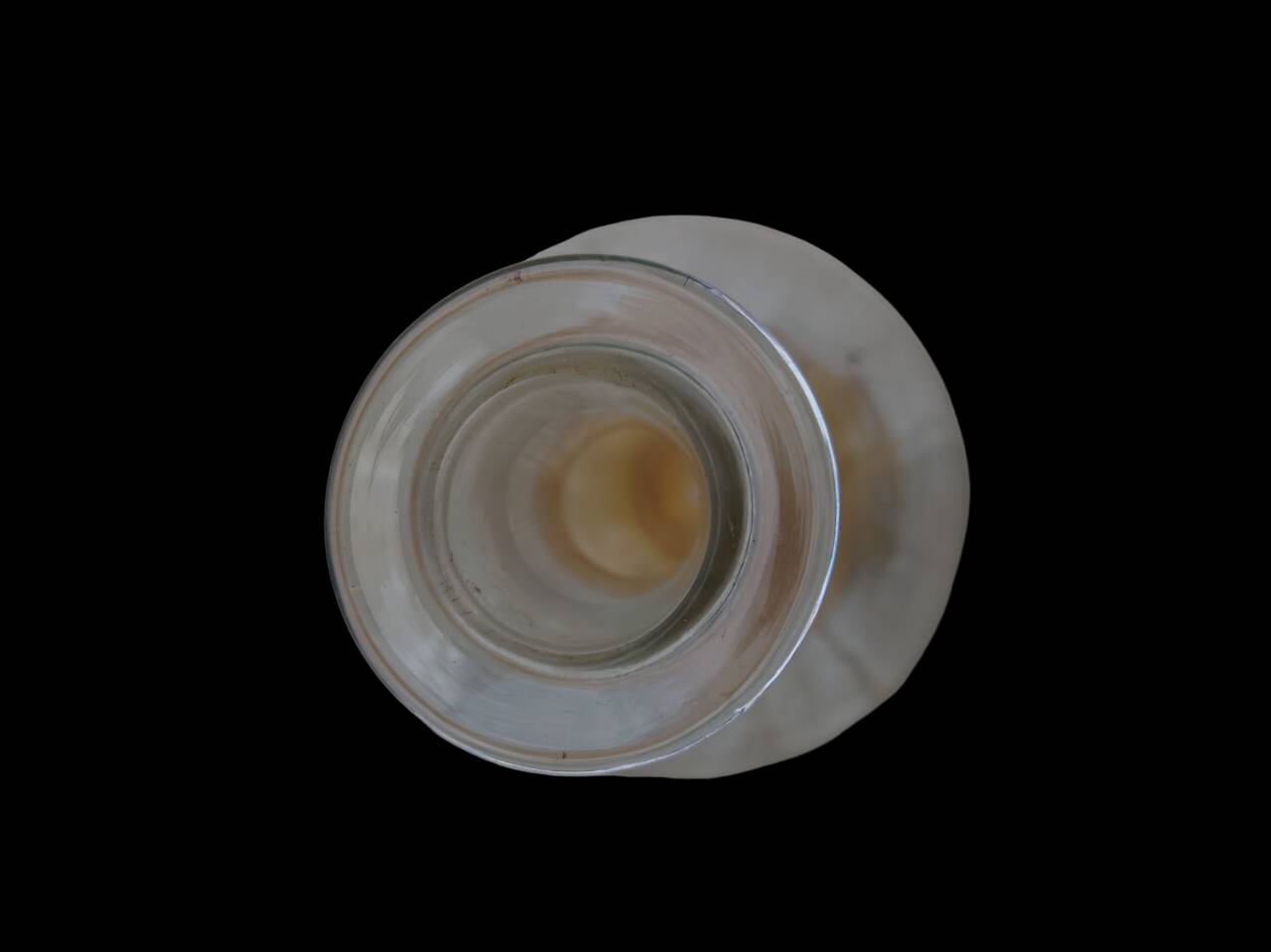 Amber liquor service 1930 glass and faceted carafe