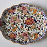 Polylobed dish Peonies earthenware of Gien
