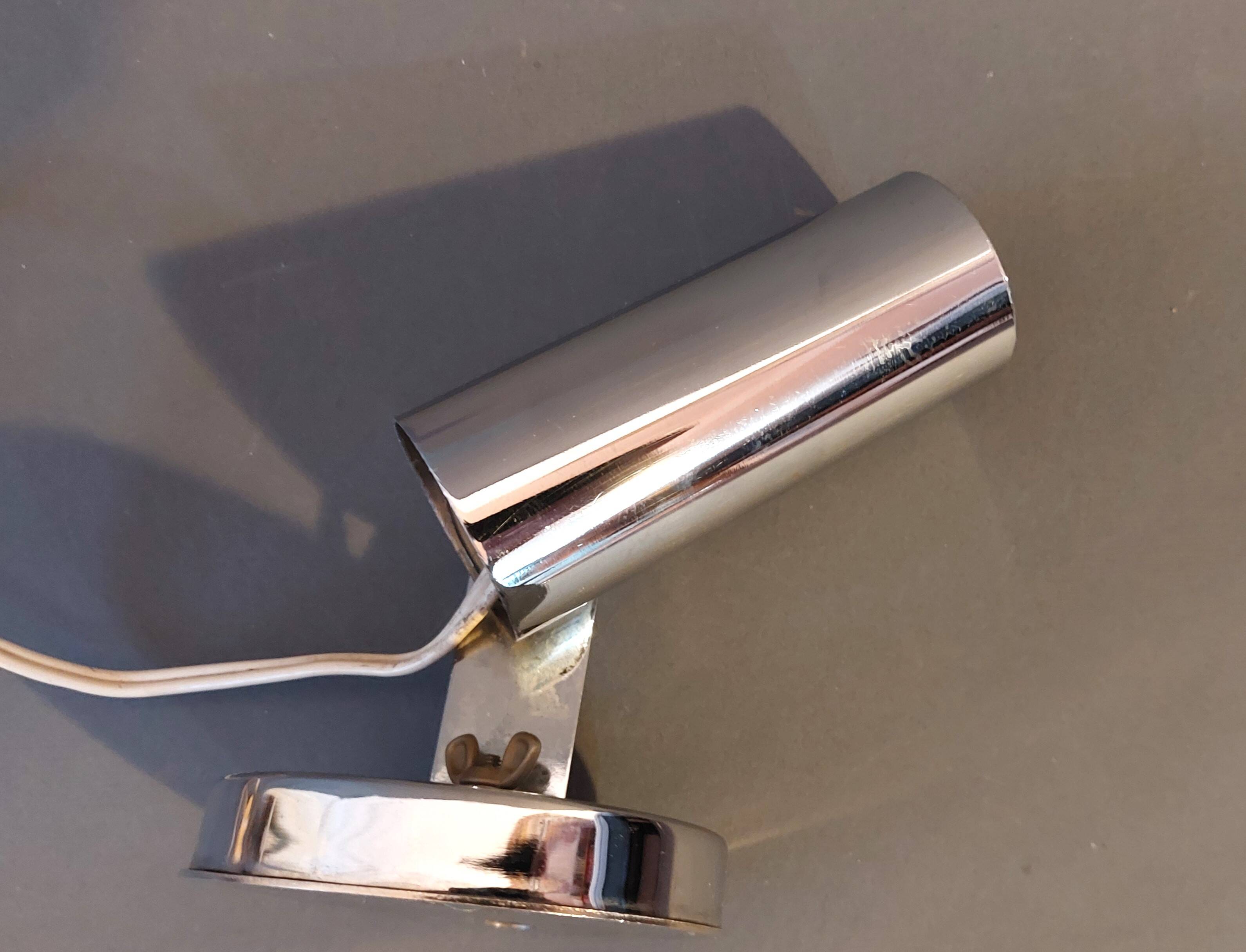 Vintage 1960 chrome wall light.