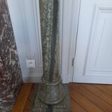 Pair of 19th century green marble columns