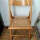 Chaise pliante cannée