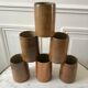 Set of 6 handmade handmade stoneware mugs 70s