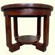 Table basse, guéridon Art Déco en acajou