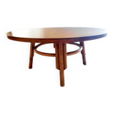 70s rattan coffee table