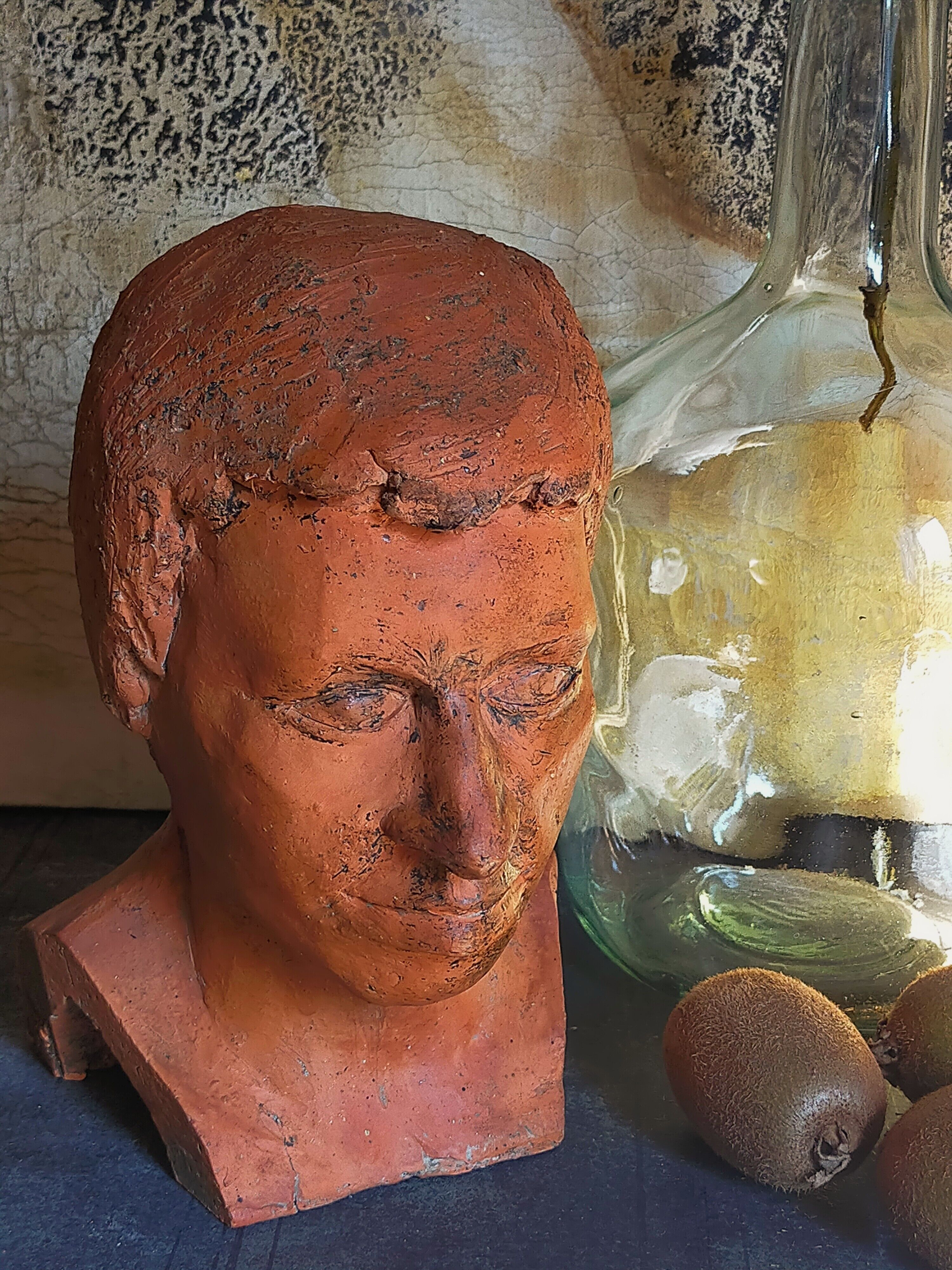 Young man's head original artist modeling