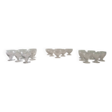 Service de verres en cristal gravé