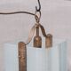 Italian brass and glass pendant light