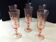 6 Flutes à champagne Luminarc  Modèle Rosaline  Vintage