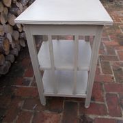 Grey wooden stool