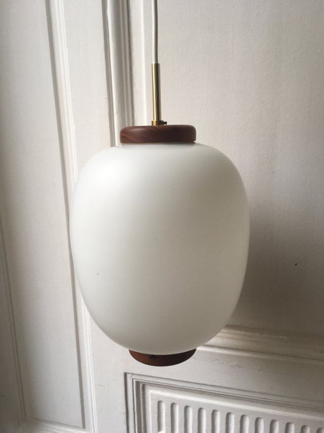Danish opal hanging lamp 60