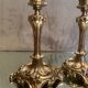 Pair of candlesticks in silver regulation art nouveau early twentieth century