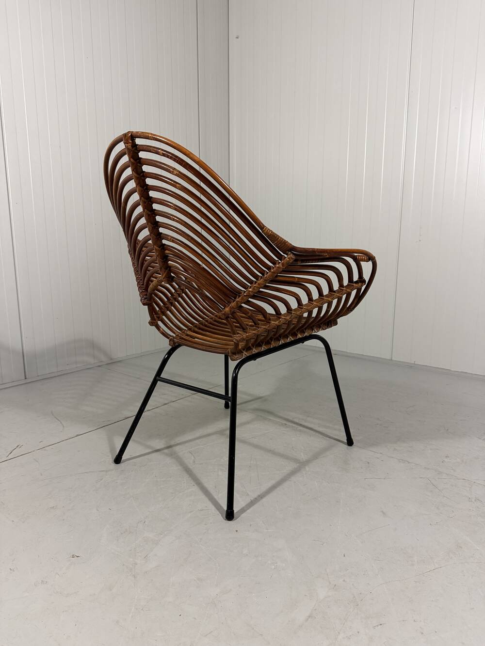 Rattan easy chairs by Rohé Noordwolde, Netherlands 1950-60’s