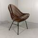 Rattan easy chairs by Rohé Noordwolde, Netherlands 1950-60’s