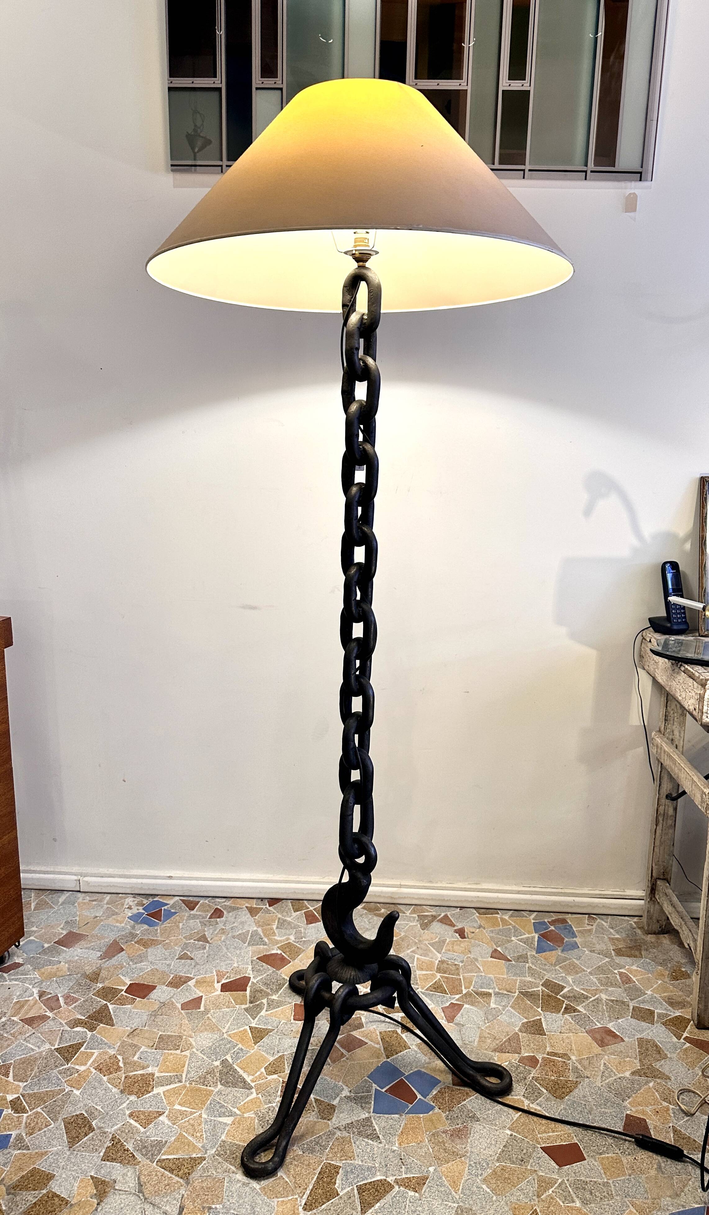 Brutalist floor lamp