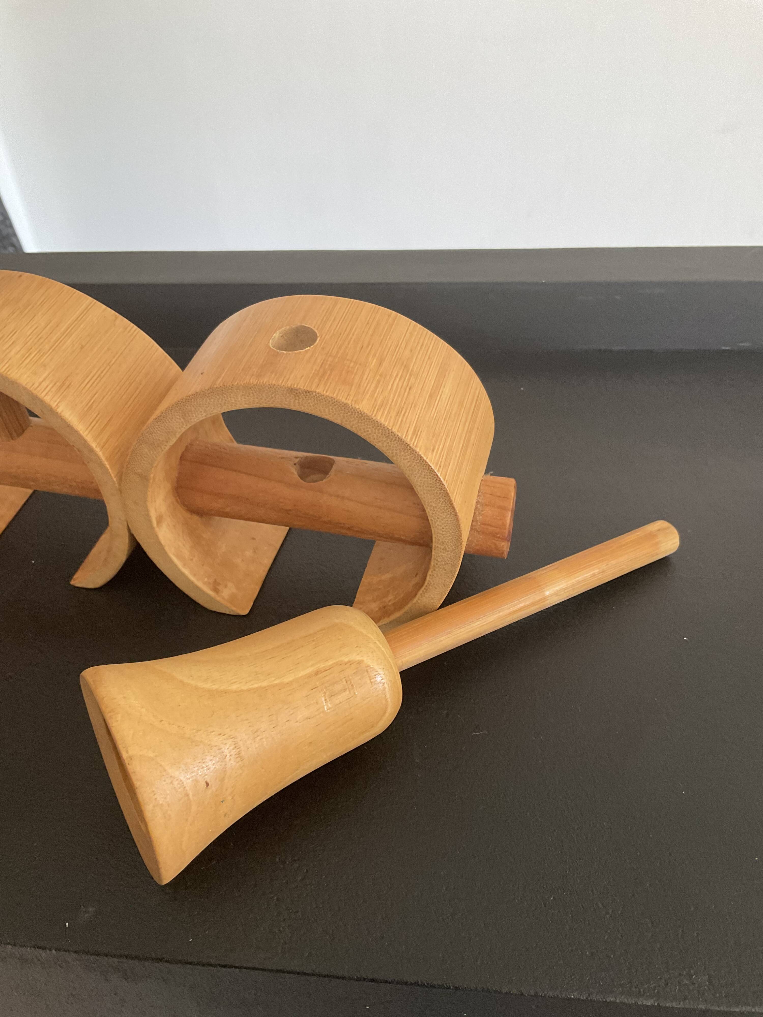 Scandinavian wooden chandelier